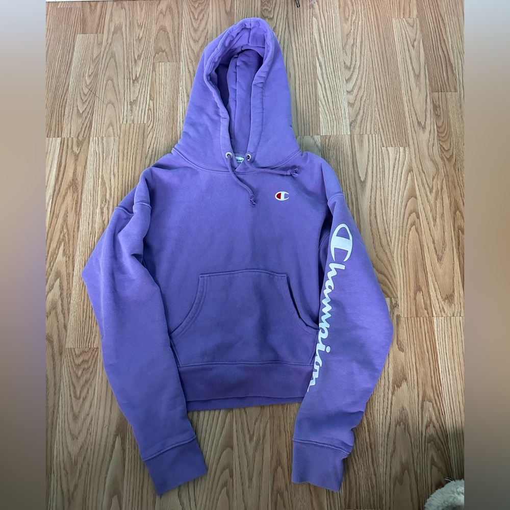 Purple champion hoodie